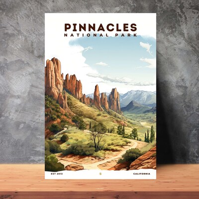 Pinnacles National Park Poster, Travel Art, Office Poster, Home Decor | S8 - image2